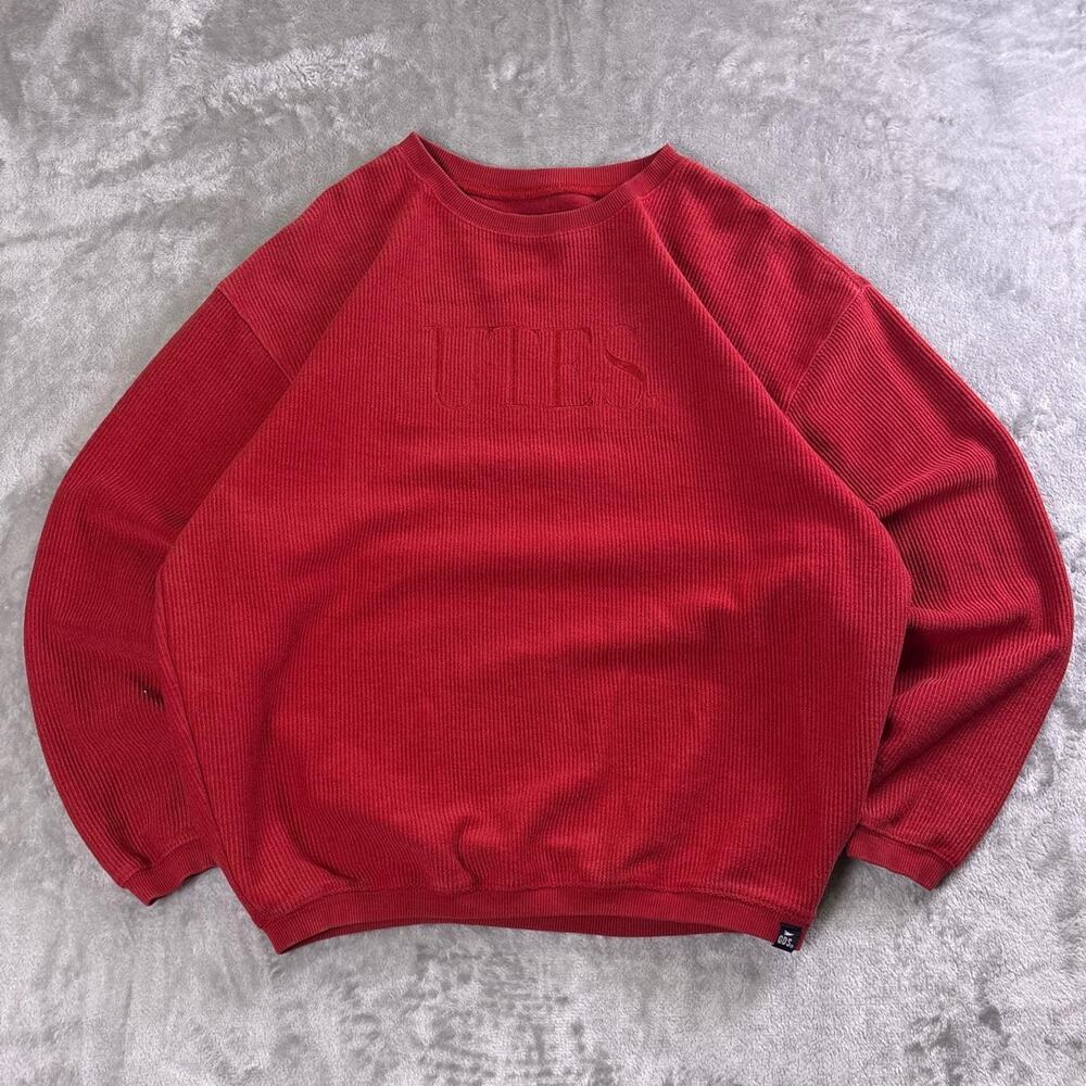 Gameday Social Utah Utes Womens S/M Red Corded Crewneck Sweatshirt NCAA
